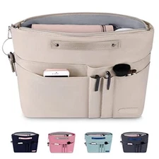 Purse Organizer Insert for HandbagsTote Bag Zipper Bag for Women with 15 Pock...