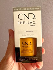 CND Shellac UV Gel Polish 0.25 oz NIB Limoncello