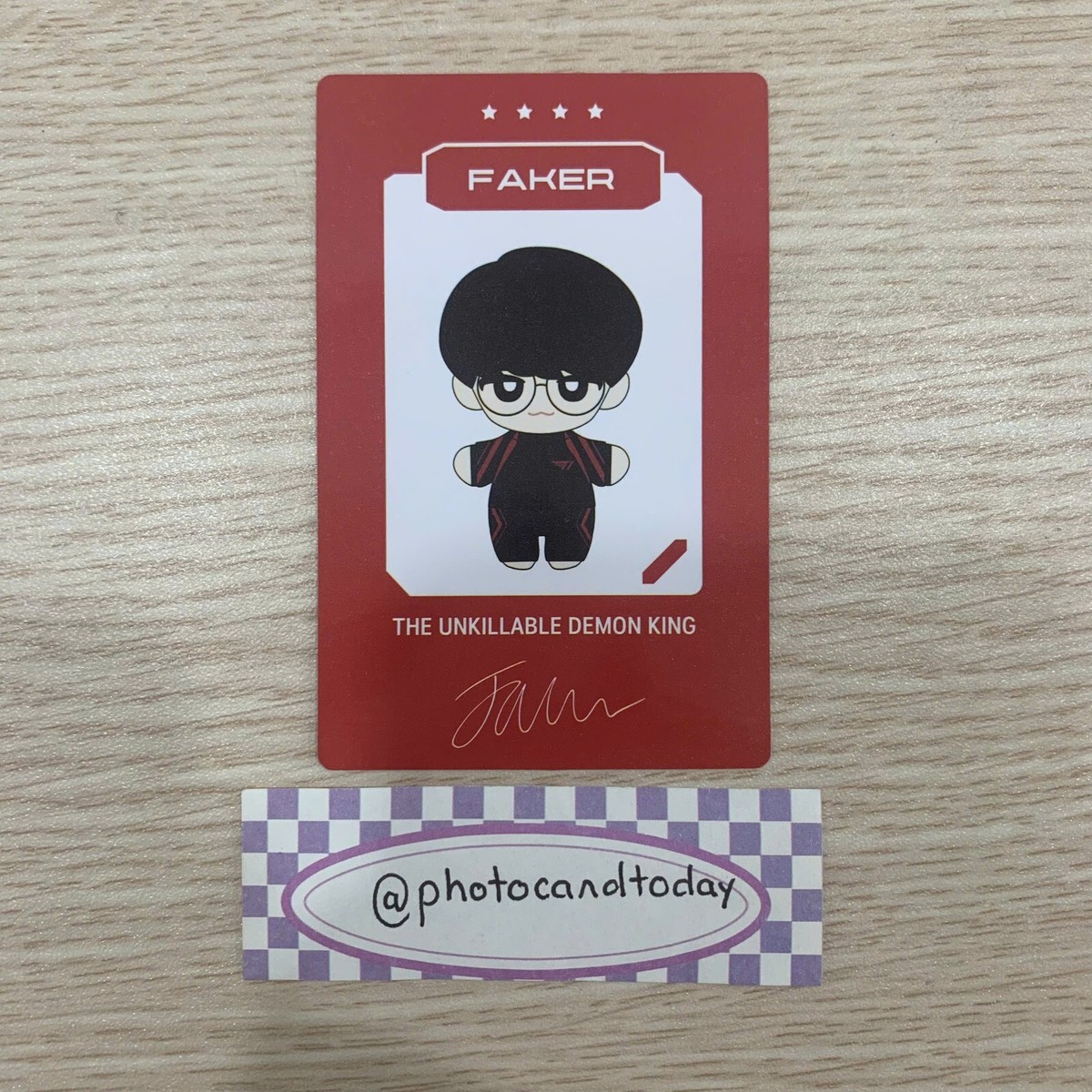 2024 T1 PLAYERS PLUSHIE OFFICIAL PHOTOCARD DOLL SKT IDOL KPOP