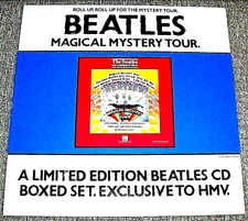 THE BEATLES U.K. HMV PROMO SHOP DISPLAY BOARD 'MAGICAL MYSTERY TOUR' ALBUM 1987