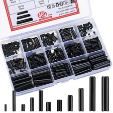 460 Pcs Roll Pin Assortment Set, Slotted Metric Spring Pins Split Expansion Pin