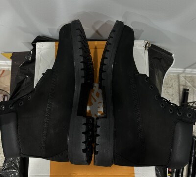 Timberland 6 inch Premium Boot 10073 Nubuck Black Mens 11 | eBay