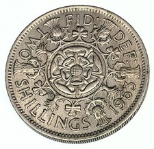 # C3492     GREAT BRITAIN     COIN,    FLORIN    1963