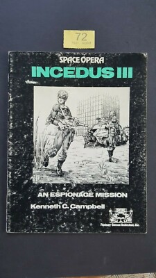 SELTEN -SPACE OPERA RPG INCEDUS III- EINE SPIONAGEMISSION FGU # 7125 1982 SC 