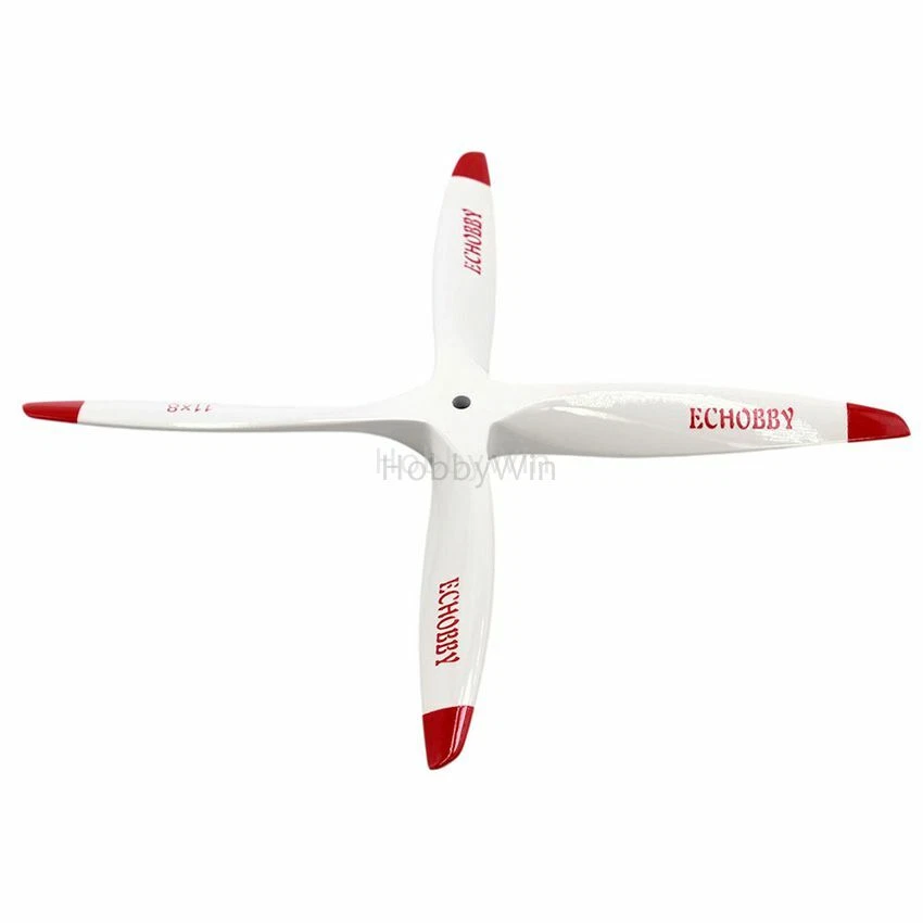 4-bladed CCW Wood Propeller 11x8 white beechwood RC Model Engine Airplane Blade - Image 4 of 4