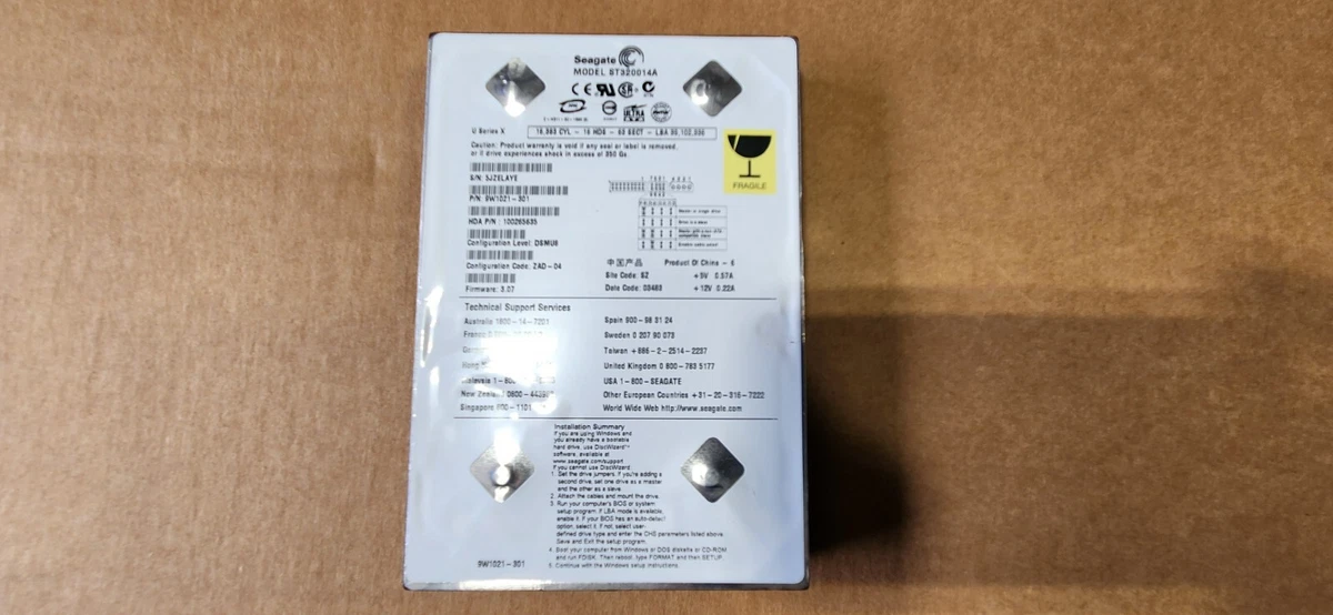 Seagate PATA/IDE/EIDE 20 GB Internal Hard Disk Drives for sale | eBay