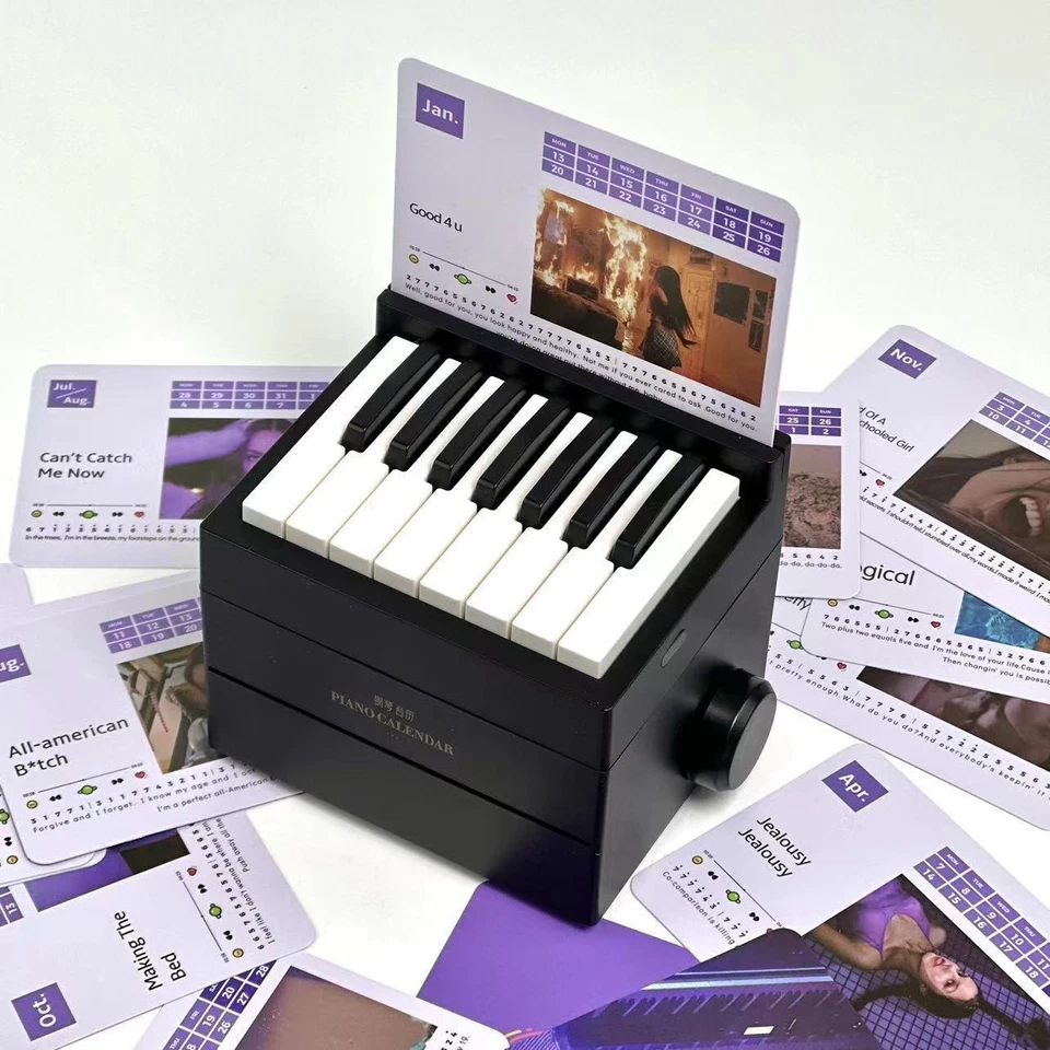 Olivia Rodrigo Piano Calendar 2025 Music Sheet Toy Piano Included Berry Fanatics - Image 3 of 4