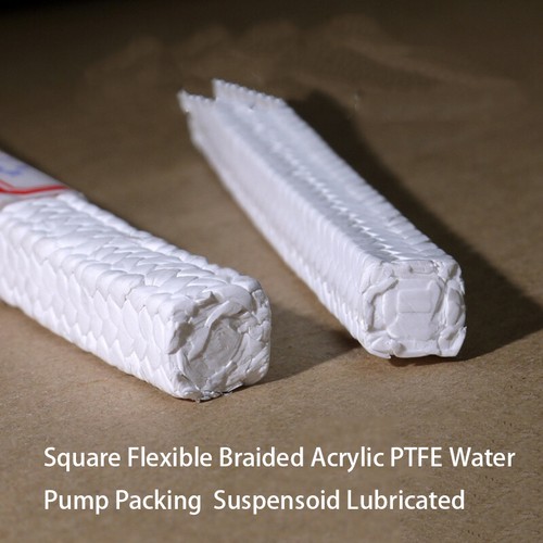 Square Flexible Braided Acrylic PTFE Water Pump Packing Suspensoid Lubricated
