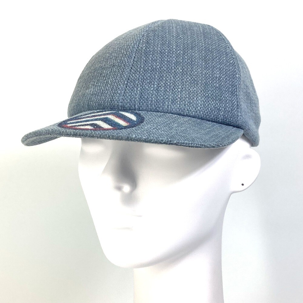 CHANEL Airline 16SS Denim Beaded hat cap baseball cap cotton 