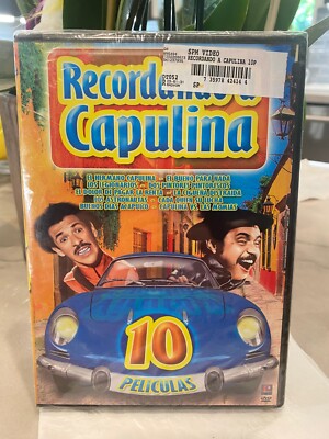 CAPULINA Y VIRUTA ''Recordando A Capulina (10 Peliculas)'' DVD SEALED! 2010