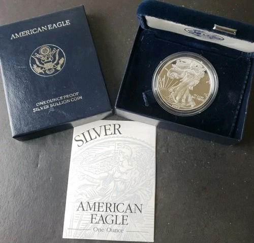 1997 P Proof $1 American Silver Eagle Dollar