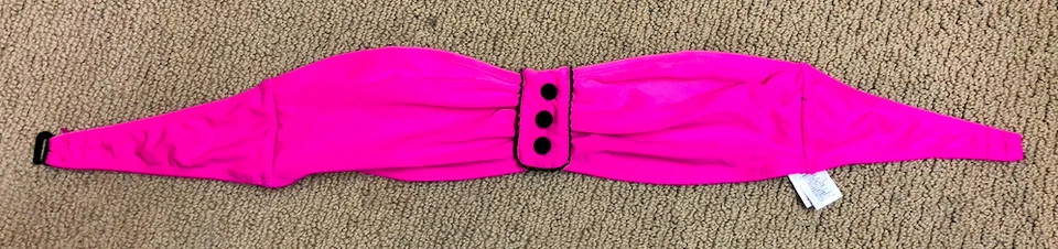 Traje de baño Forever 21 rosa sin tirantes bandeau bikini talla L botón delantero Foto 2 de 4