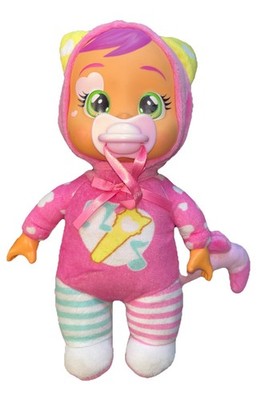 Cry Babies Tiny Cuddles Baby Doll 10'' Pink Kitty Cat Cries Real Tears Pacifier