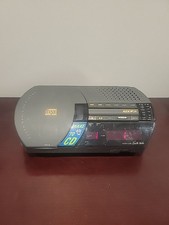 Audiovox CD112 Alarm Clock AM/FM Radio CD Player Dual Alarm Vintage Tested