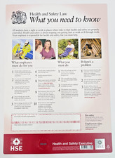 HSE Health And Safety Law Poster A3 FWC30/A3