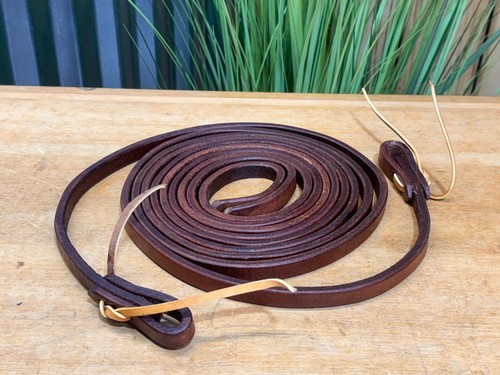 Butter Soft Hermann Oak Western Split Reins  ~ 8' x 5/8" ~ NICE!!