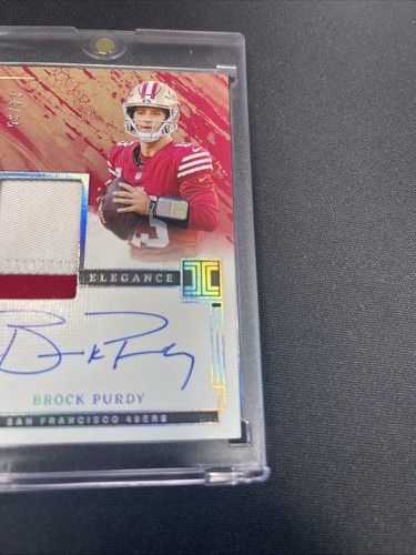 2024 Impeccabile Calcio Brock Purdy Eleganza Patch su Card Auto /35 SF 49ers - Foto 3 di 5