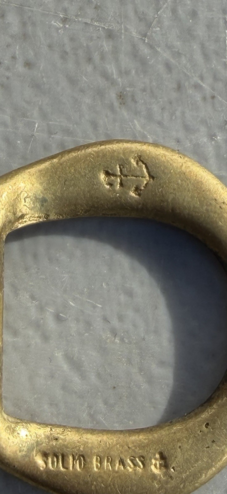 Solid Brass D-Ring - image 7