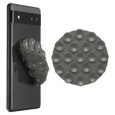 2 Pack Suction Phone Case, Round Double-Sided Suction Phone Grip, Dark Gray