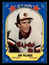 1981 Fleer Star Stickers #124 Jim Palmer