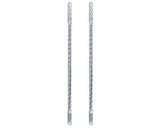 Lowrider 26" Square Twisted Truss Springer Fork Bars Chrome Bicycle Fork Struts.