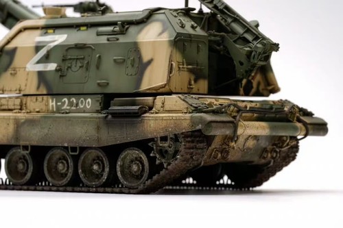 1 35 Russian Army 2S19 MSTA S 152mm Self Propelled Gun Assembly Painted Finished - Picture 3 of 9