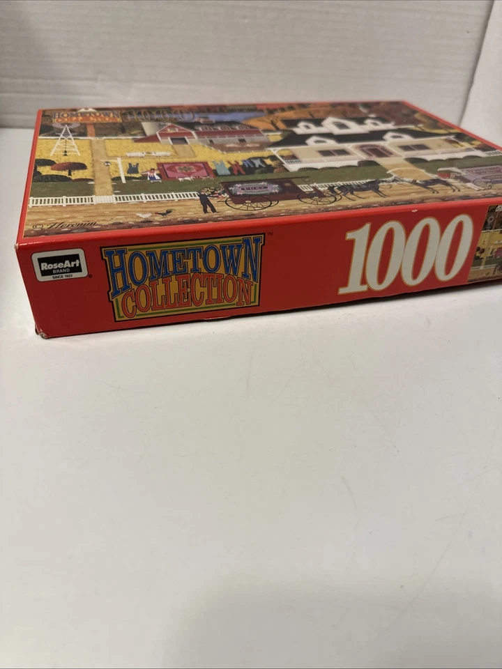 RoseArt Hometown Collection "Valentine's Day" 1000 Piece Jigsaw Puzzle Missing 1 - Image 2 of 4