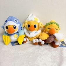 Set di 3 peluche Final Fantasy Constellation Aquarius Pesci Ariete Chocobo nuovi