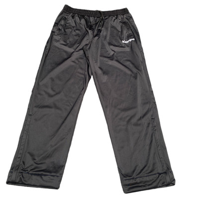 Kempa Joggers Fits as Mens 34'' Waist Black Ankle Zip Gym Workout Track Trouser