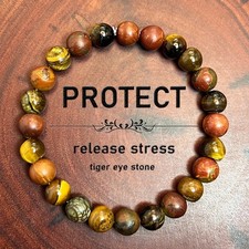 Green Tiger Eye Healing Bracelet Men Women Protection Gemstone Energy Gift 1Pc