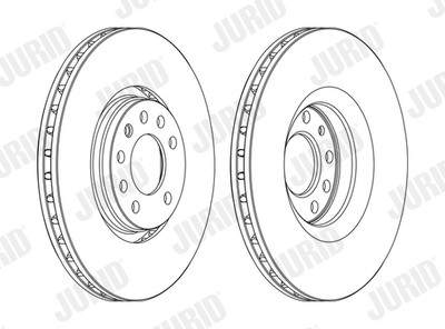 JURID 562390JC-1 Bremsscheibe für CADILLAC,OPEL,SAAB,VAUXHALL