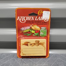 Vintage Conimar Kitchen Labels Package 36 Canning/Freezing Honey Bread Wheat NEW