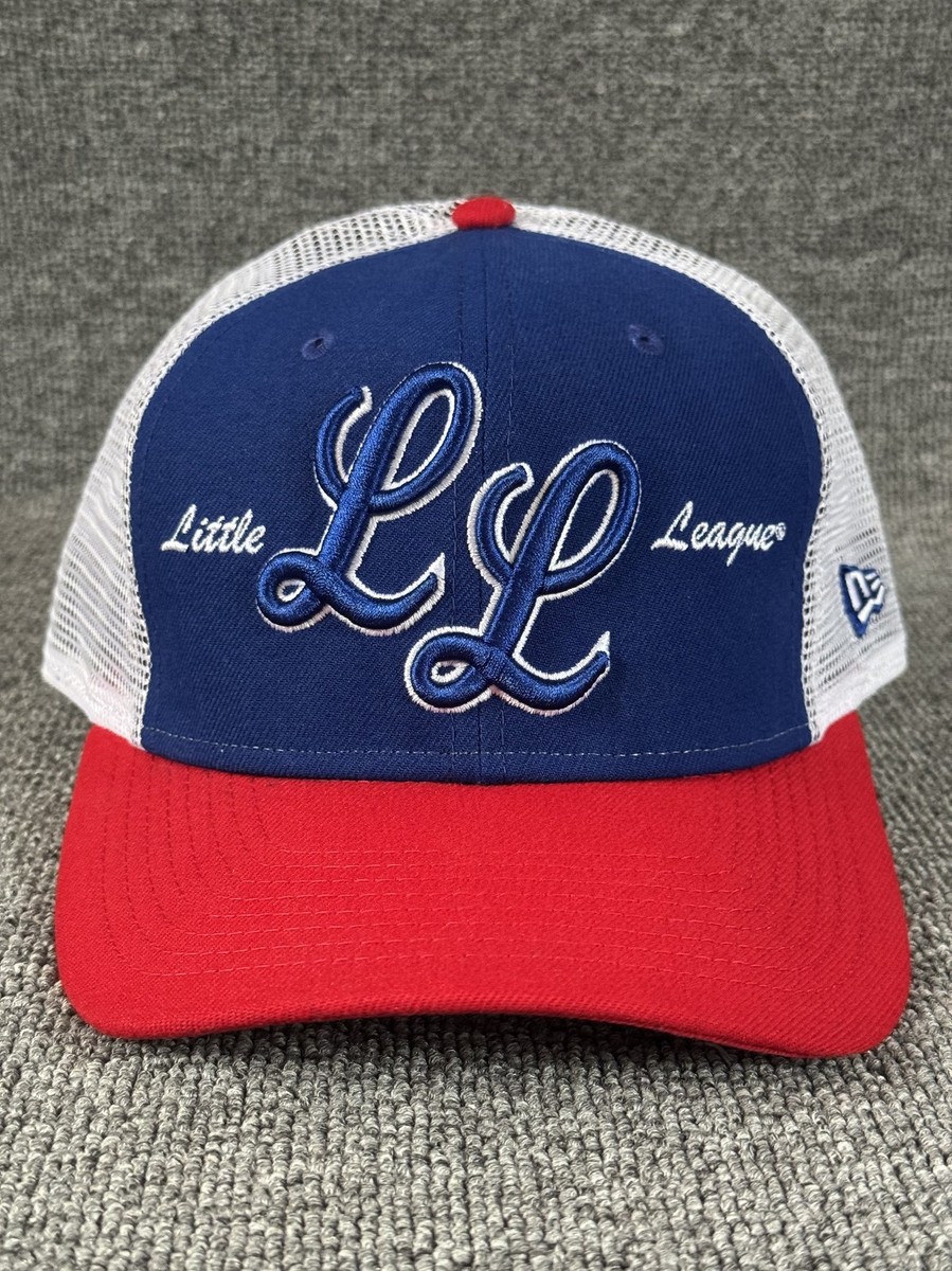 New Era Little League 9FIFTY Trucker Snapback Hat Navy Red White Adjustable