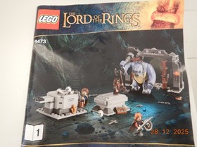 LEGO The Lord of the Rings: The Mines of Moria (9473)  W/figs + Instructions!!