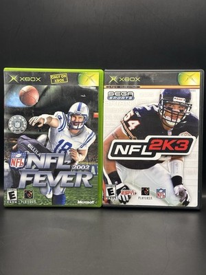 NFL Fever 2002 & NFL 2K3 - Microsoft Xbox - 2-Game Lot - Complete / CIB - Tested