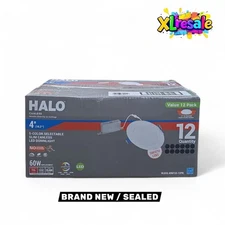HALO HLBSL 4 in. Canless Integrated LED, 900 Lumens, 5CCT, White 12-Pack NEW