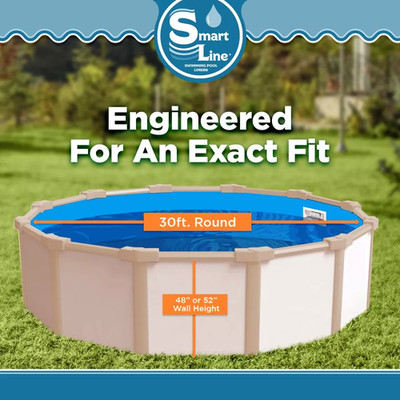 SmartLine 30' Round Overlap 20 Gauge Swimming Pool Liner - Choose Pattern