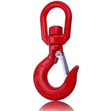 WENHUALI 1 Ton Swivel Lifting Hook Heavy Duty, Round Rotating with...