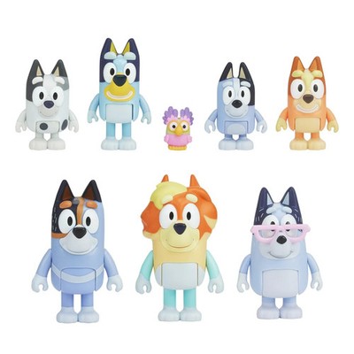 Bluey Extended Heeler Family 8 Pack, 2.5-3 inch Figures ~New~ | eBay