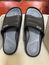 Portage  Sport Gray and Black Ergonomic Slide Sandals for Casual Comfort Sz 45