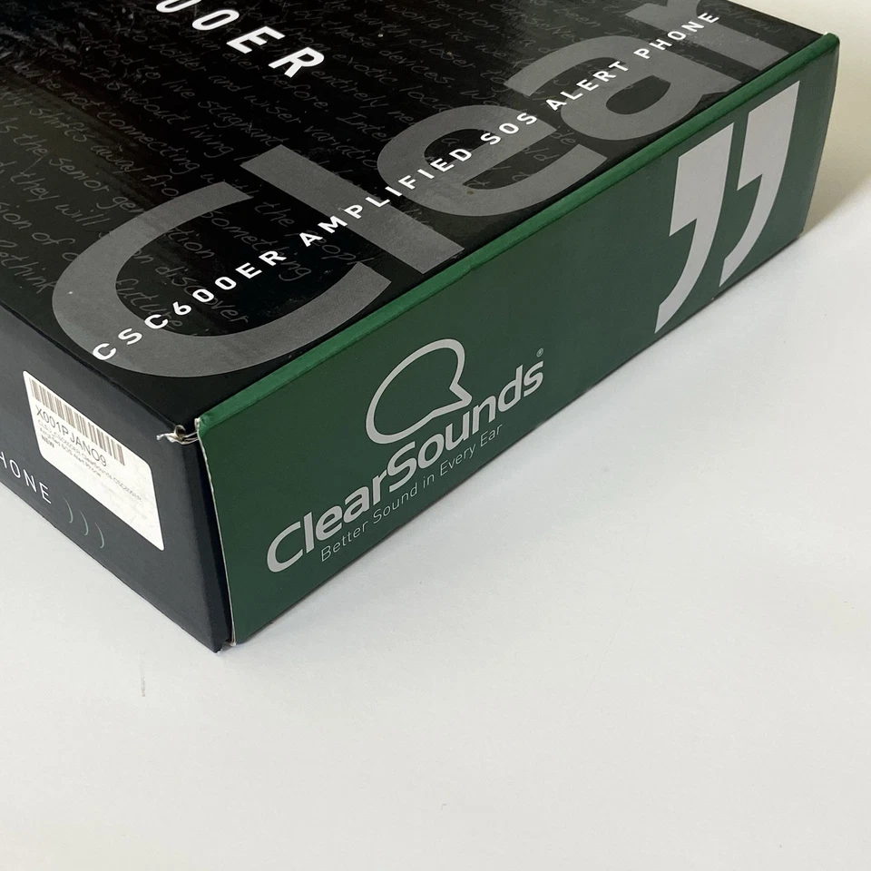 ClearSounds CSC600ER Amplificado con Cable SOS Sonidos Claros Alerta Teléfono Teléfono Nuevo Foto 2 de 4