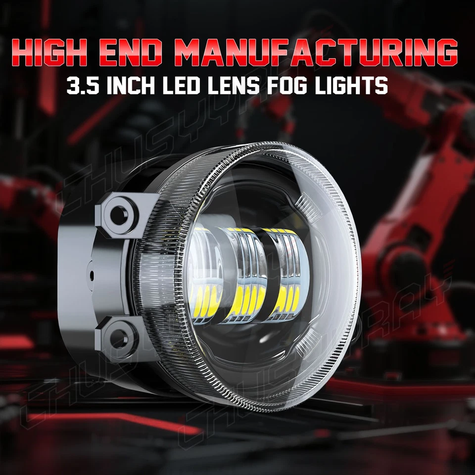 For TOYOTA YARIS 2007-2014 2pcs LED Driving Fog Light Lamp Front Bumper Light - Image 4 of 4