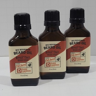 3pk Big Bourbon Beard Oil Scent: Oak Barrel 1 fl oz (29mL)
