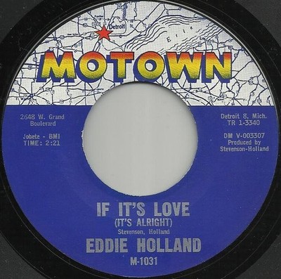 Eddie Holland - If It's Love (It's Alright), 7'', (Vinyl)