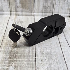 Motorcycle Bike ATV Handlebar Grip Brake Lever Throttle Security Lock Anti-Theft
