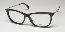 MOSCHINO 522 807 BLACK FULL RIM CAT EYE 52-15-140 FRAME WOMENS BRAND EYEGLASSES