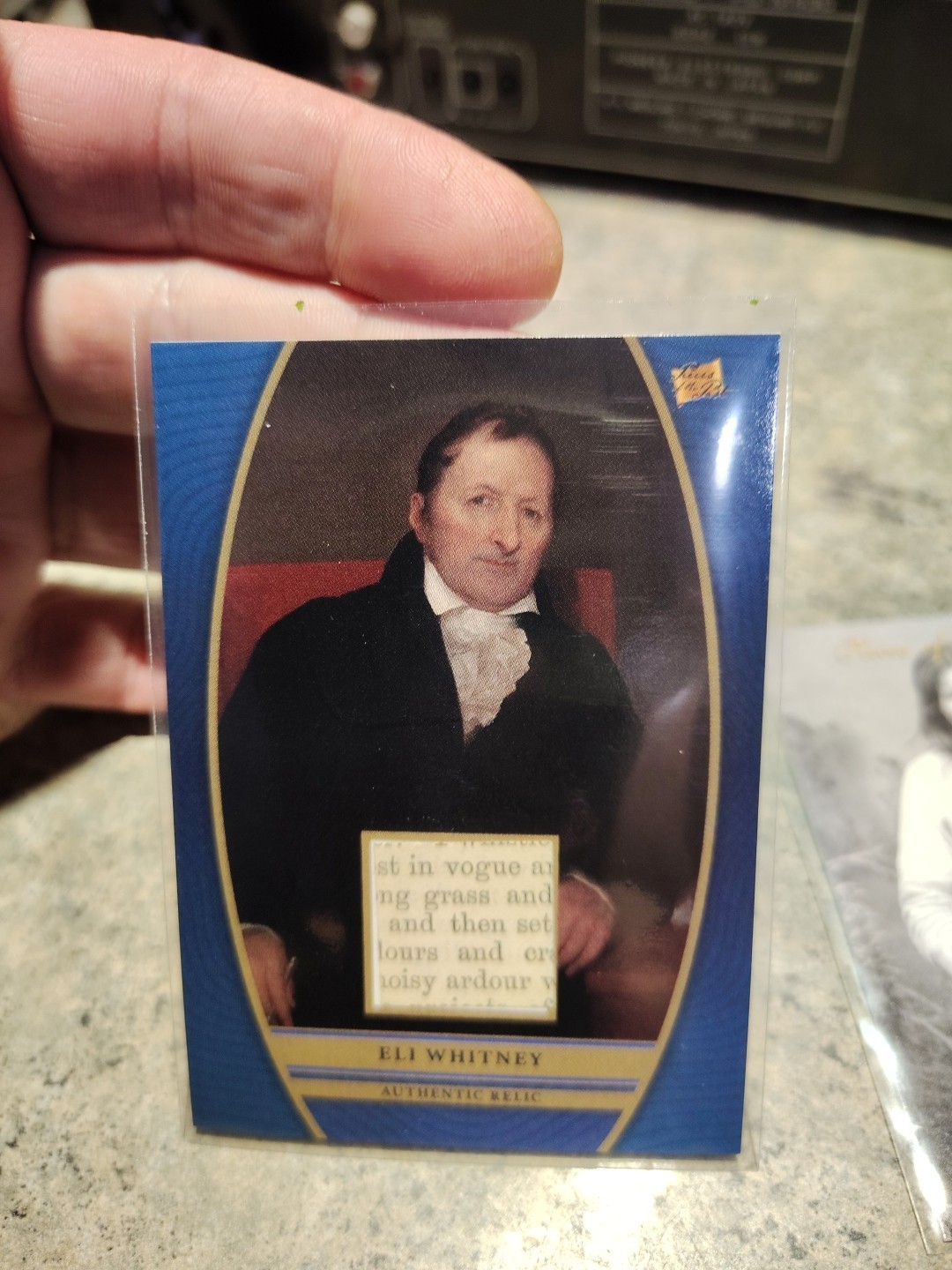 2023 Pieces of the Past Eli Whitney Cotton Gin Inventor Relic Authentic Historical Artifact