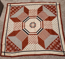 Vintage Ray Strauss Scarf 27.5 X27.5 Inches