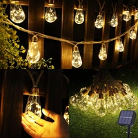 Solar Lichterkette Aussen Mit 16 GlüHbirnen, 6.4M Solar Lichterkette AußEn Wette
