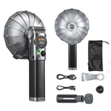 Godox Lux Master Retro Camera Flash, Tiltable Flash Head On black or silver